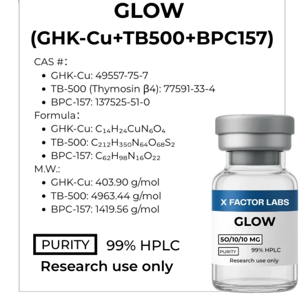 GLOW (TB10mg + BPC10mg + GHK50mg)